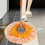 360° Microfiber Spin Mop – Wet &amp; Dry Floor Cleaning